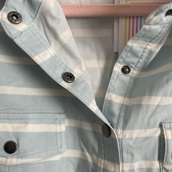 Lularoe Striped Roxanne Shirt Sleeveless Top - Picture 6 of 12
